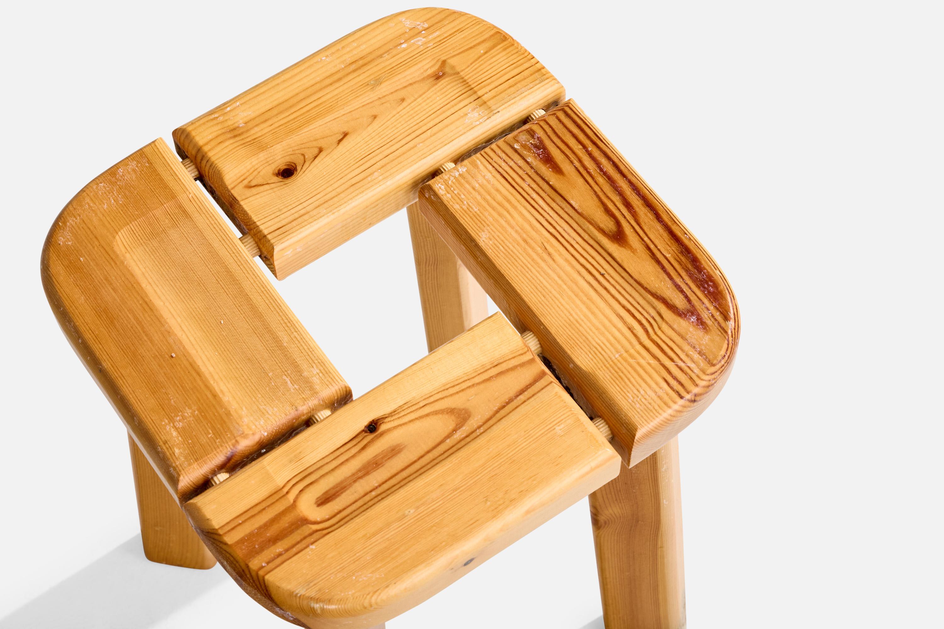 Finnsauna, Stools, Pine, Finland, 1970s For Sale 2