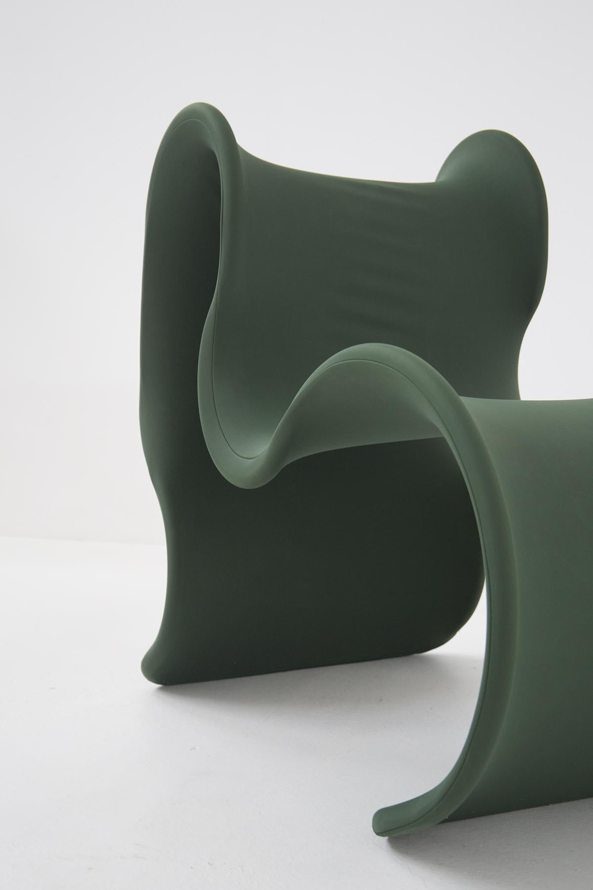 Late 20th Century Fiocco Armchair in Dark Green by Gianni Pareschi for Busnelli For Sale