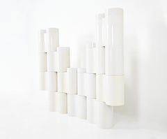 Divisorio modulare "Fiocco" disegnato da Pierluigi Spadolini per Kartell, anni '70