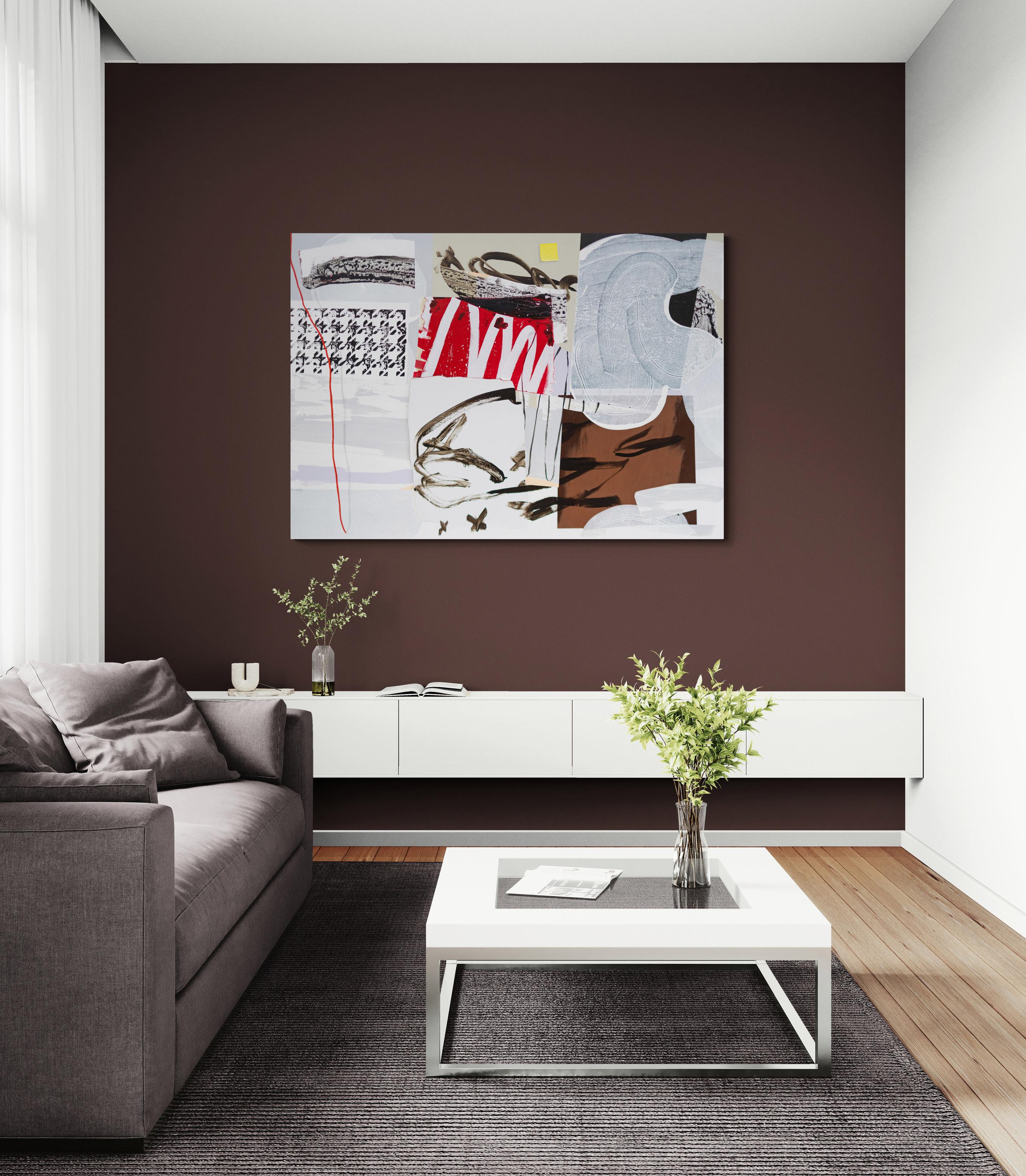 It's Going to be the Sunny side from now on - zeitgenössisch, Acryl auf Leinwand im Angebot 9