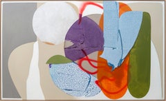 Orbit - contemporary, gestural, abstract, acrylic on canvas