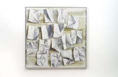 Paper Trail - contemporary, abstract figurative, acrylic on canvas