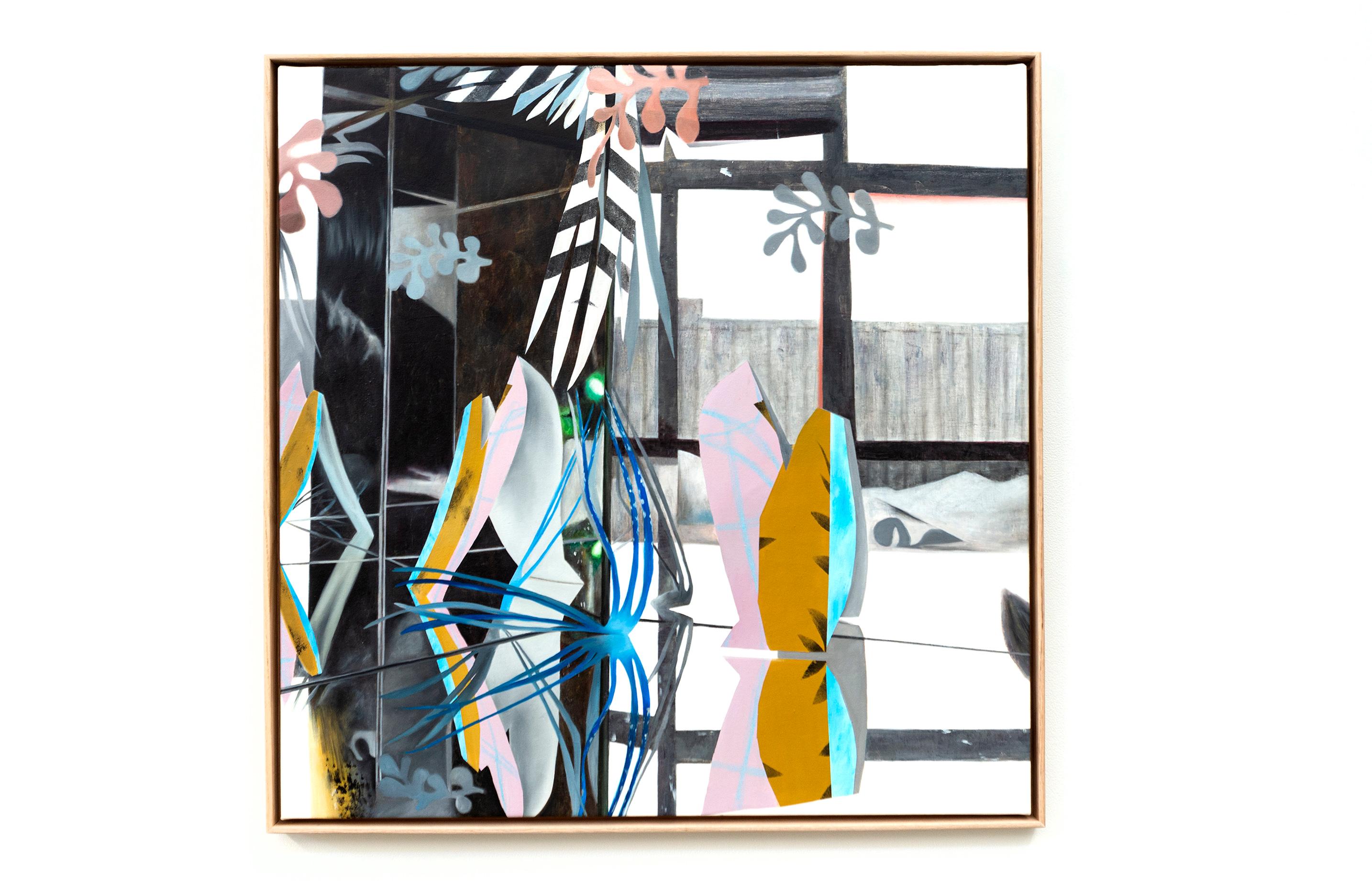 Studio Garden - contemporáneo, abstracto, floral, bodegón, acrílico sobre lienzo - Painting de Fiona Ackerman