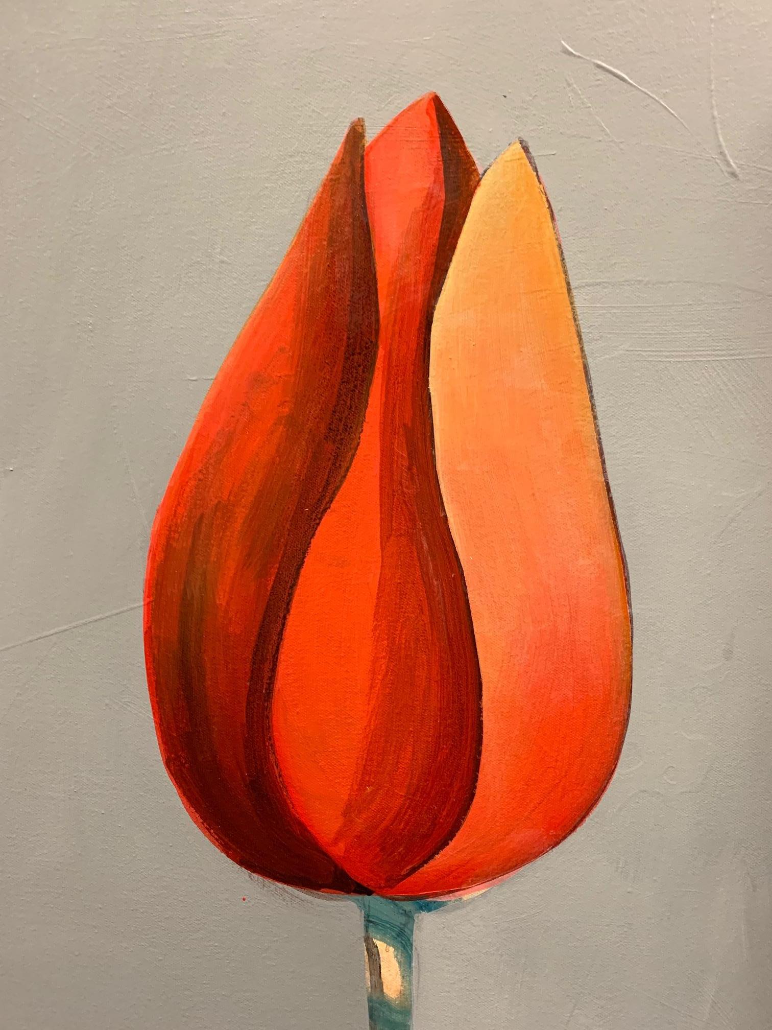 This contemporary, abstract, work by Fiona Ackerman, depicts an abstract study of the Tulip flower in relation to 17th and 18th botanical research illustrations.

Fiona Ackerman’s work is diverse in style, it is deeply rooted in the practice of