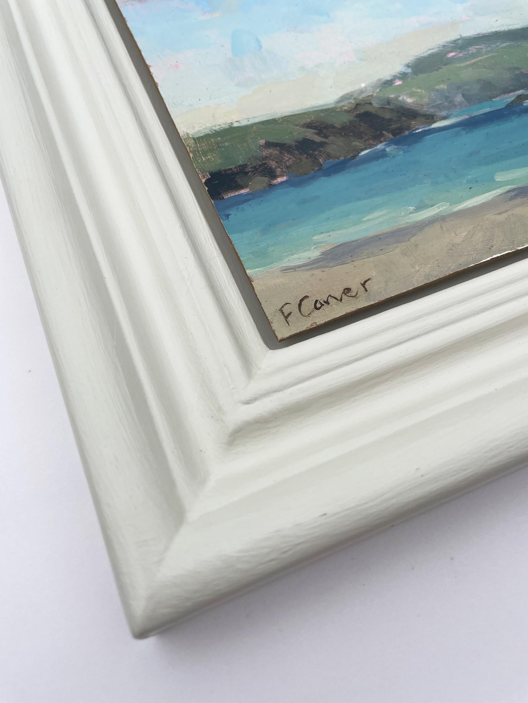 Summer Day at Whitesands Bay by Fiona Carver, Seascape, Coastal Art  For Sale 2