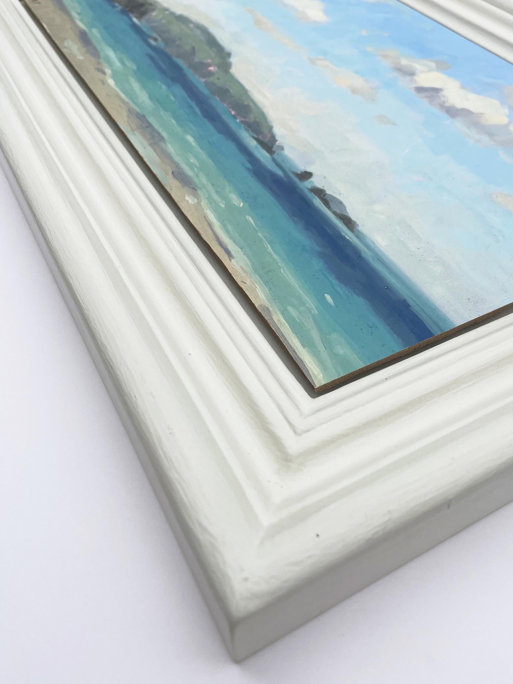 Día de verano en la bahía de Whitesands por Fiona Carver, Paisaje marino, Arte costero en venta 3