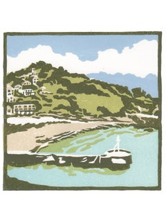 Eine Bucht in Cornwall und ein Dorf in Cornwall