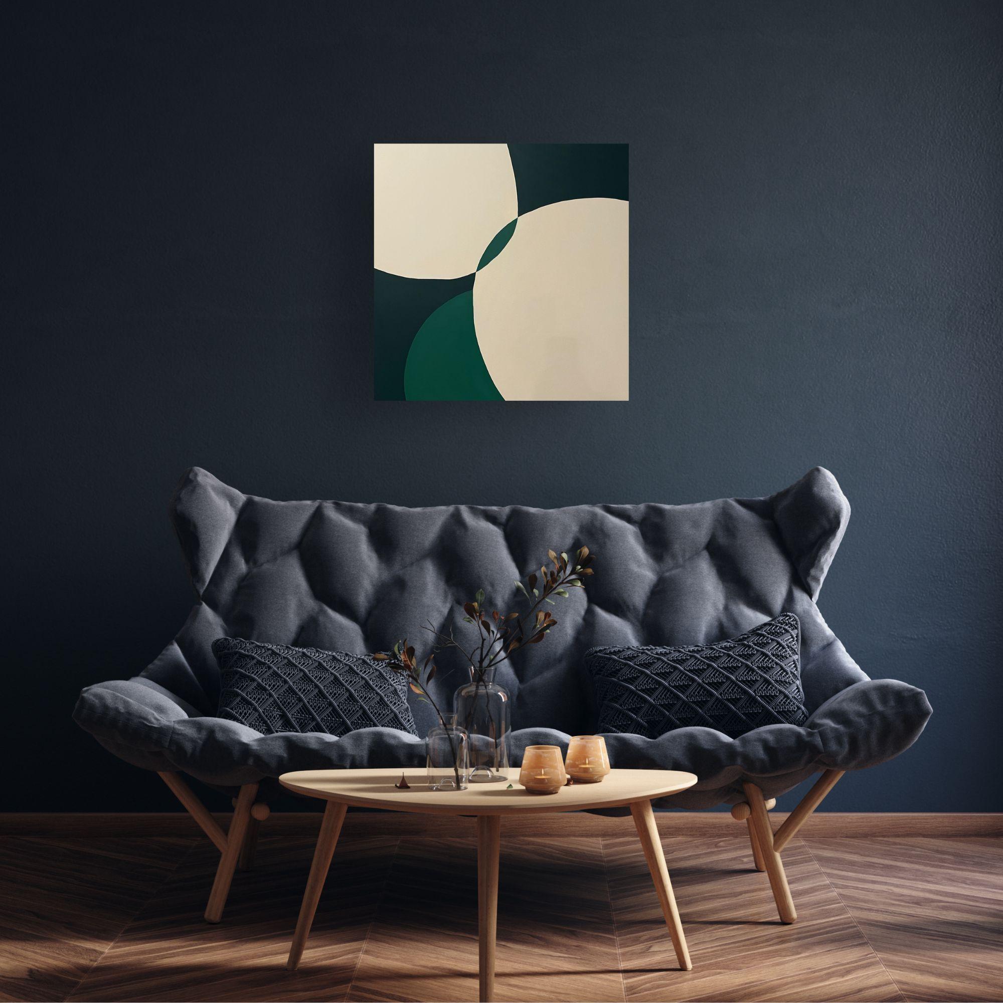 In the Heat of the Night-original abstract minimalist painting-contemporary Art For Sale 1