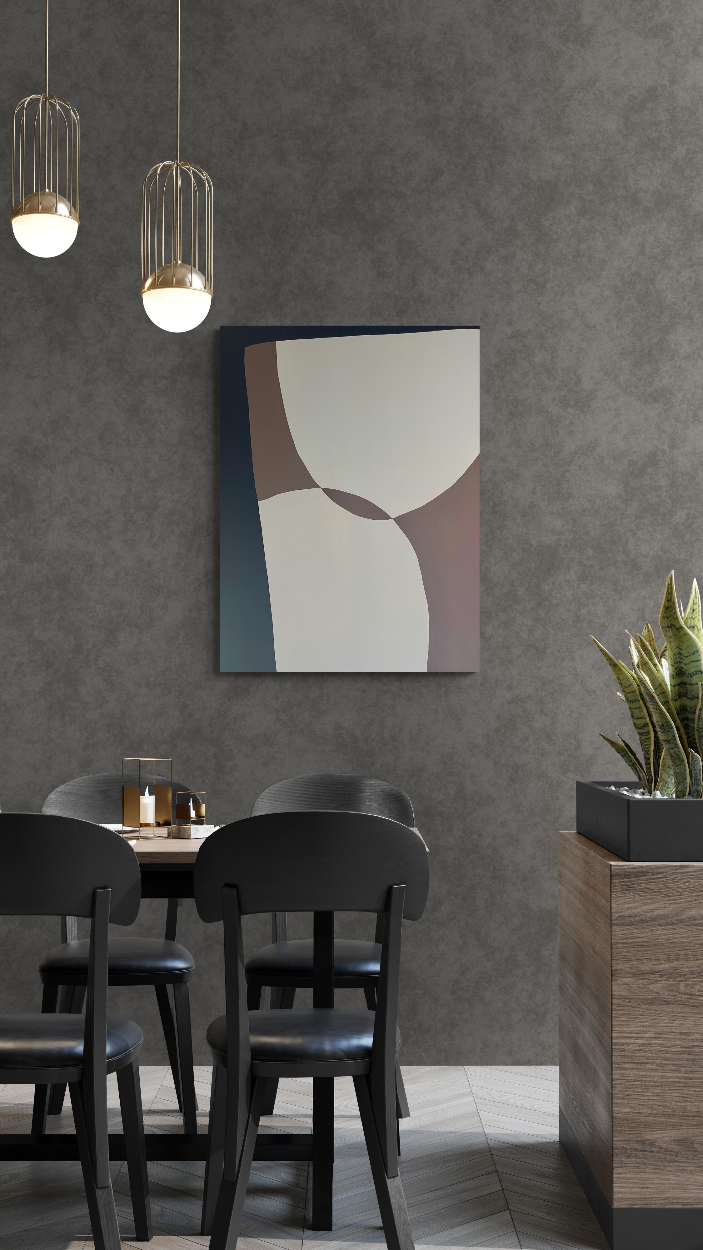 Things I Have Seen - original abstract minimalist painting - contemporary Art - Painting by Fiona Debell