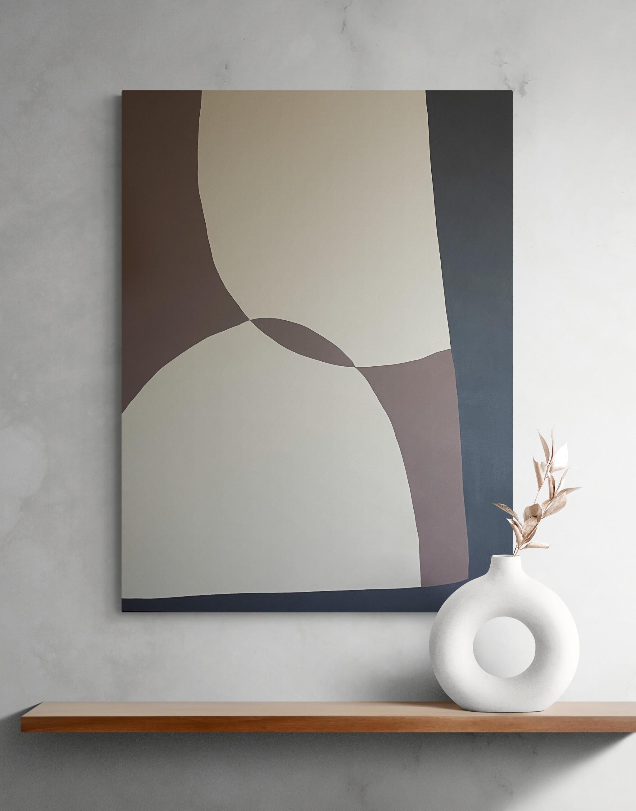 Things I Have Seen - original abstract minimalist painting - contemporary Art - Abstract Painting by Fiona Debell