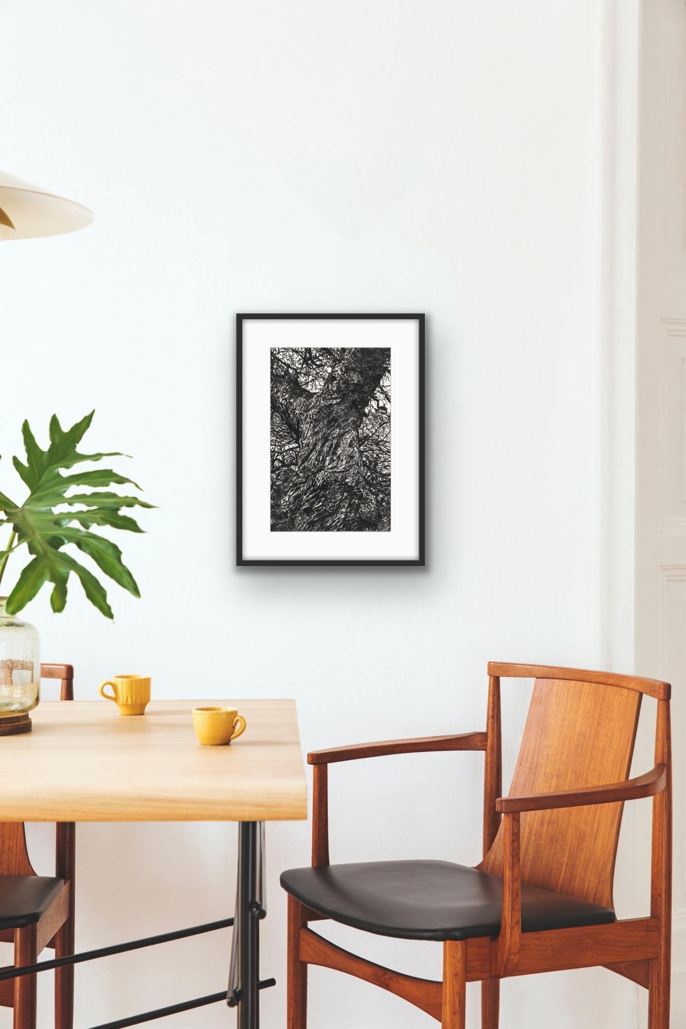 Castagno d'inverno, Stampa in edizione limitata, Paesaggio, Albero, Arte della natura in vendita 1