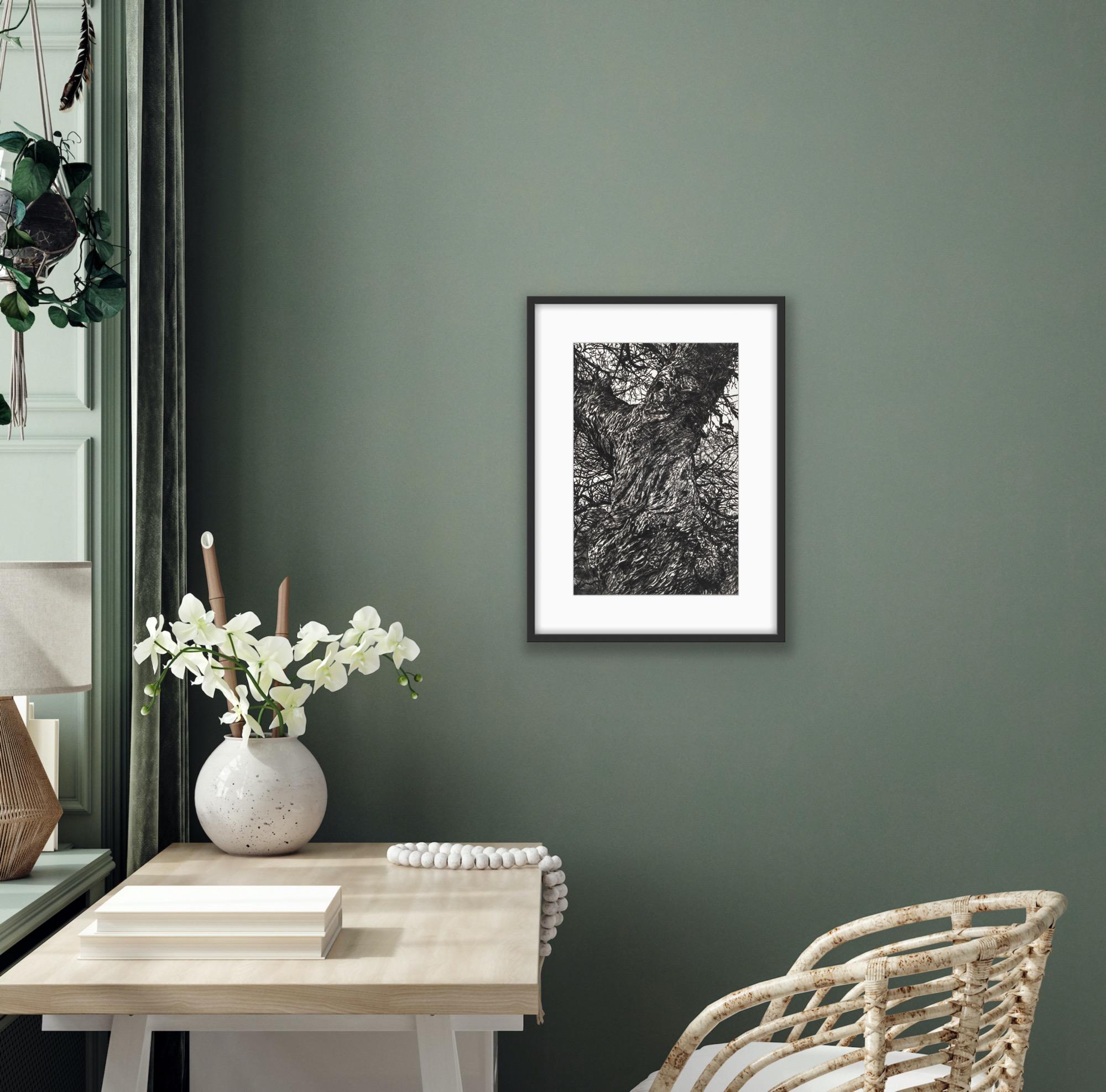 Castagno d'inverno, Stampa in edizione limitata, Paesaggio, Albero, Arte della natura in vendita 3