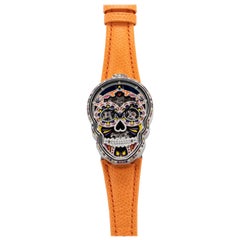 Fiona Kruger Petit Skull 'Celebration' Eternity Watch with Original Boxes