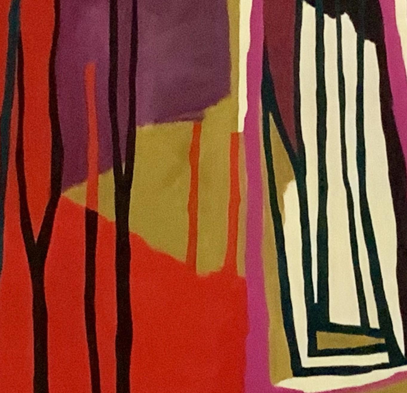 Hollow, Pittura originale, Pittura di paesaggi, Pittura di alberi, Arte grafica contemporanea - Painting Contemporaneo di Fiona Pearce