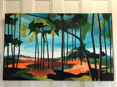 Summers Heath, Original painting, landscape, Woods, trees, nature