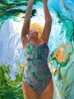 "Glide" Oil Painting on Canvas, Unframed, New