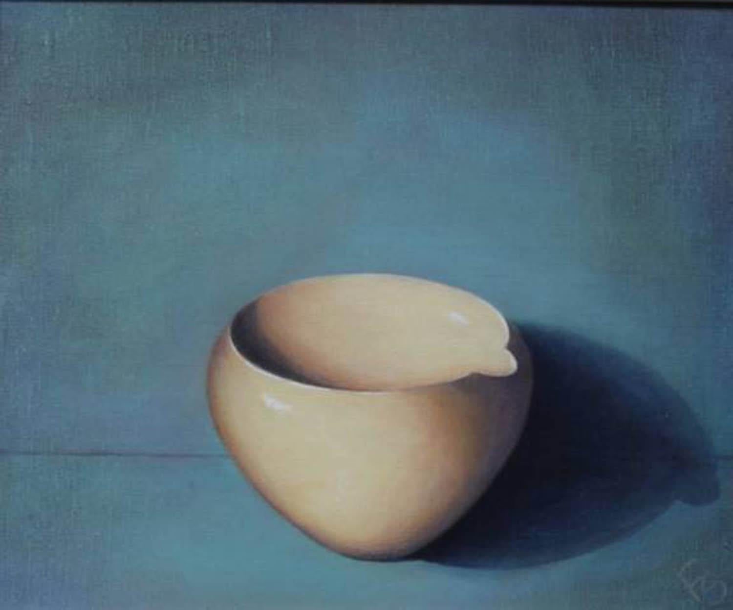 Pouring Bowl 1, Originalkunst, Stillleben-Gemälde im zeitgenössischen Realismus-Stil