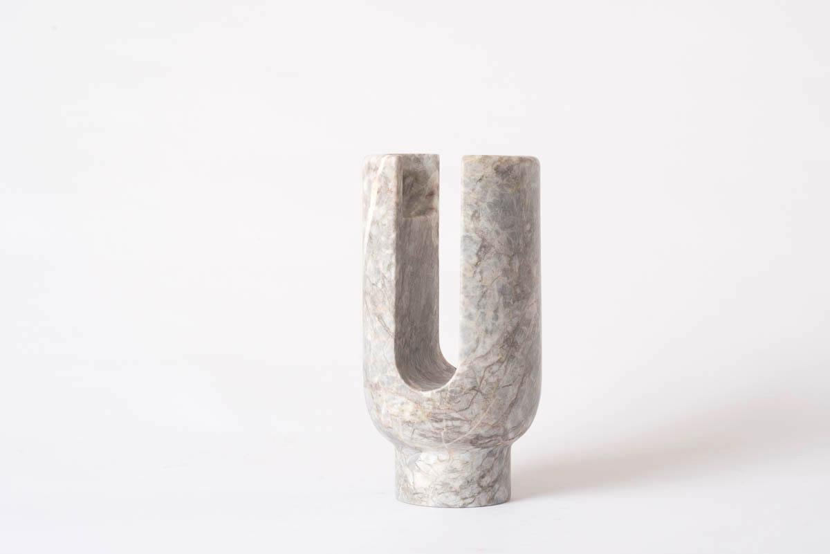 Fior di Pesco Lyra candleholder by Dan Yeffet
Dimensions: Ø 143 x H 275 mm
Materials: Marble 


Marble available:
Marquina
Grey St Laurent
Portoro
Paonazzo
Calacatta


Born in 1971 in Jerusalem, Israel. Studied Industrial Design at