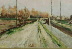 Landscape - Oil Painting by Fioravante Seibezzi - Mid-20th Century