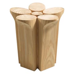 Fiore Cedar Stool, Designed by Karim Rashid, Made in Italy