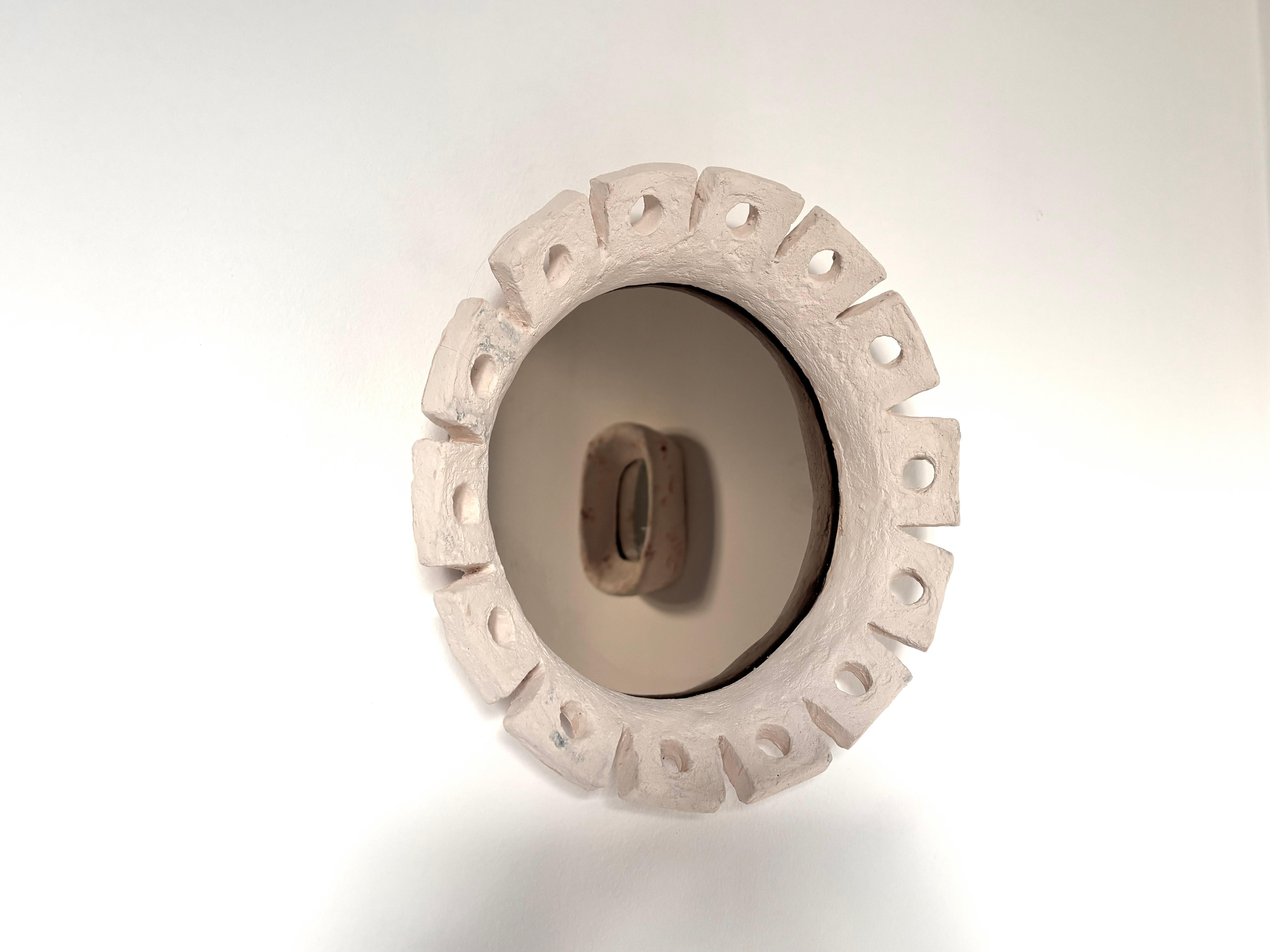 Espejo de cerámica hecho a mano Fiore de Renzo Maar en venta 7