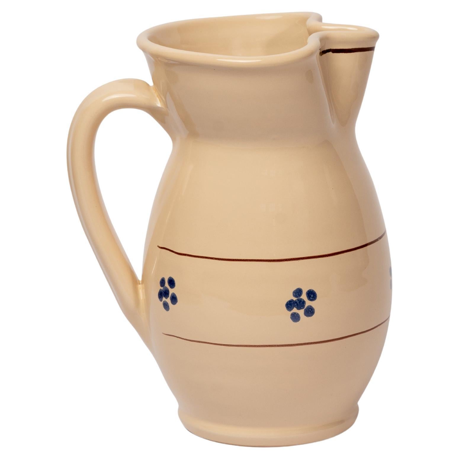 Caraffa Fiore in crema, Ceramica