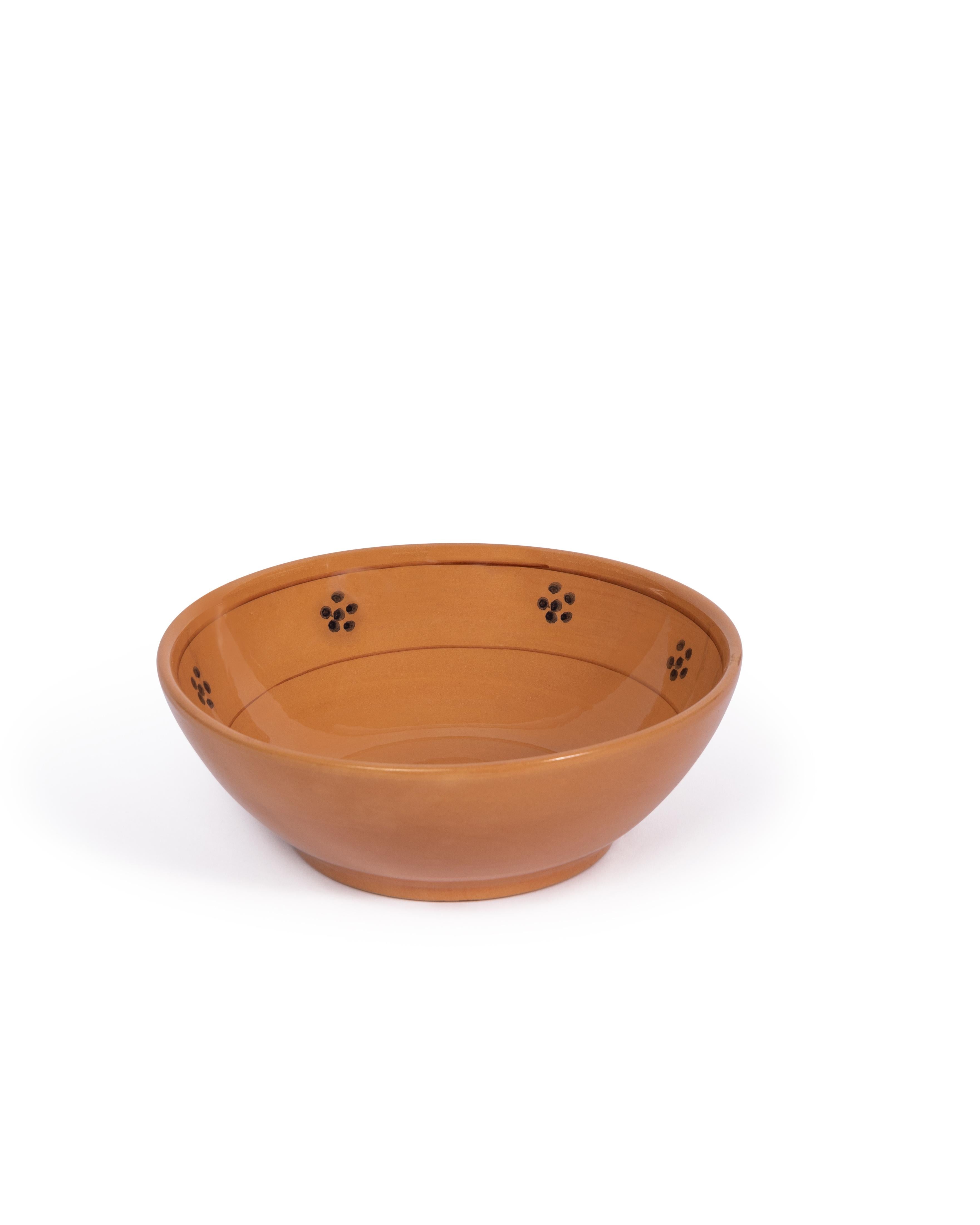 Große Fiore-Schale aus Terrakotta, Keramik (Italienisch) im Angebot