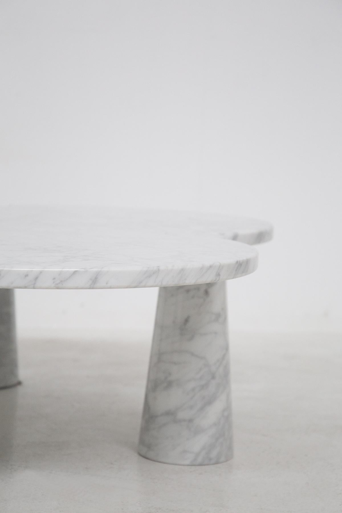 Mid-Century Modern Fiore Marble Side Table by Angelo Mangiarotti for Skipper