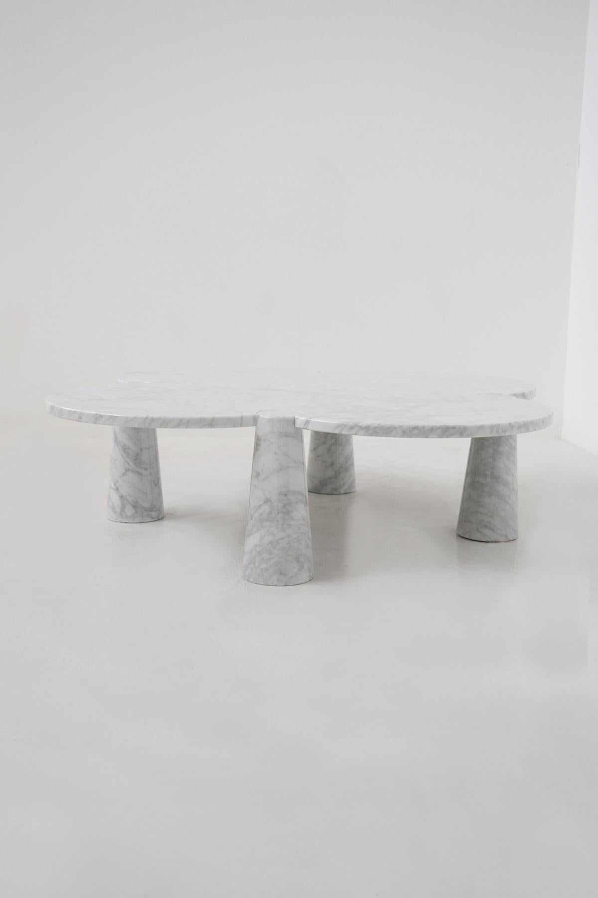 Italian Fiore Marble Side Table by Angelo Mangiarotti for Skipper