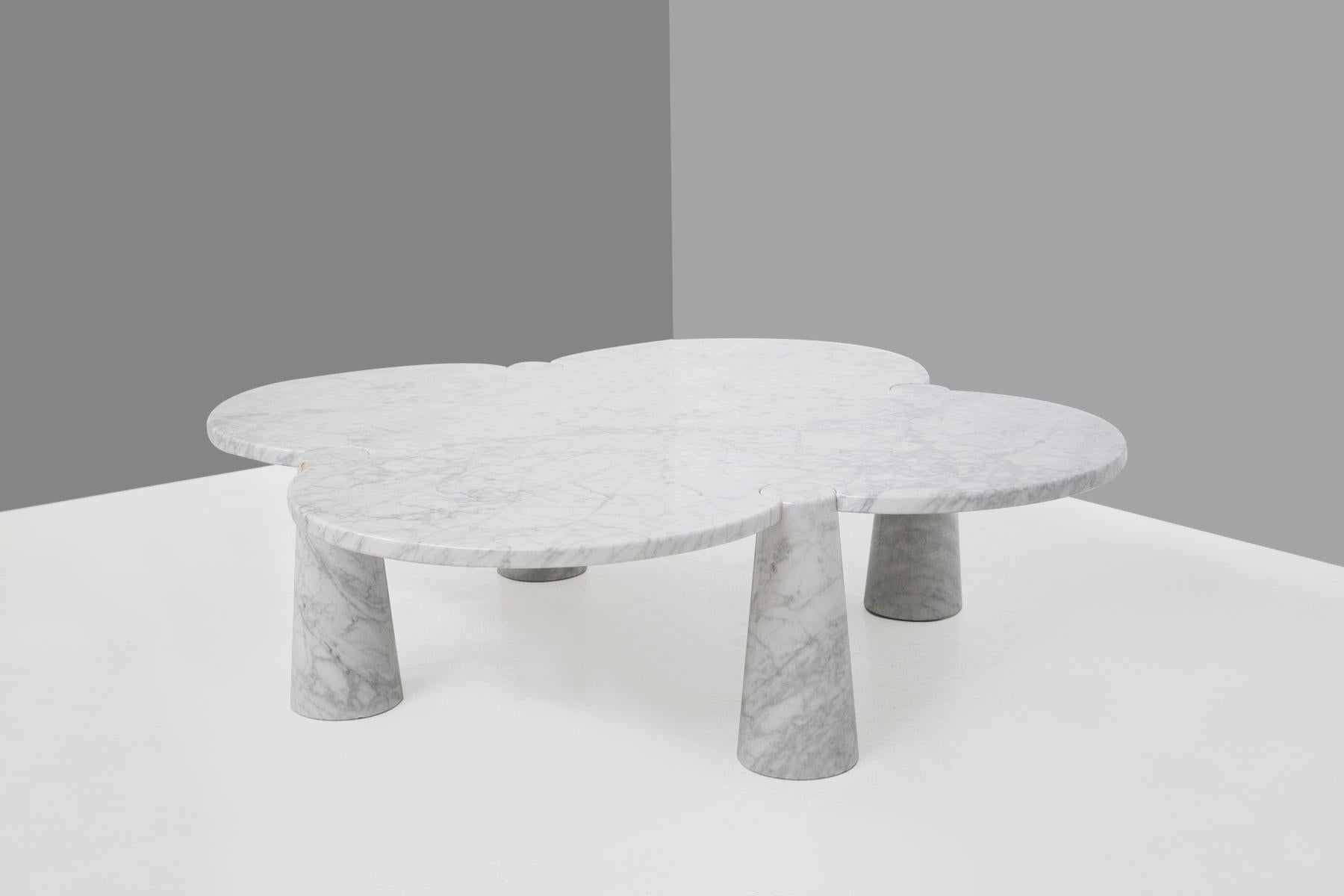 Late 20th Century Fiore Marble Side Table by Angelo Mangiarotti for Skipper