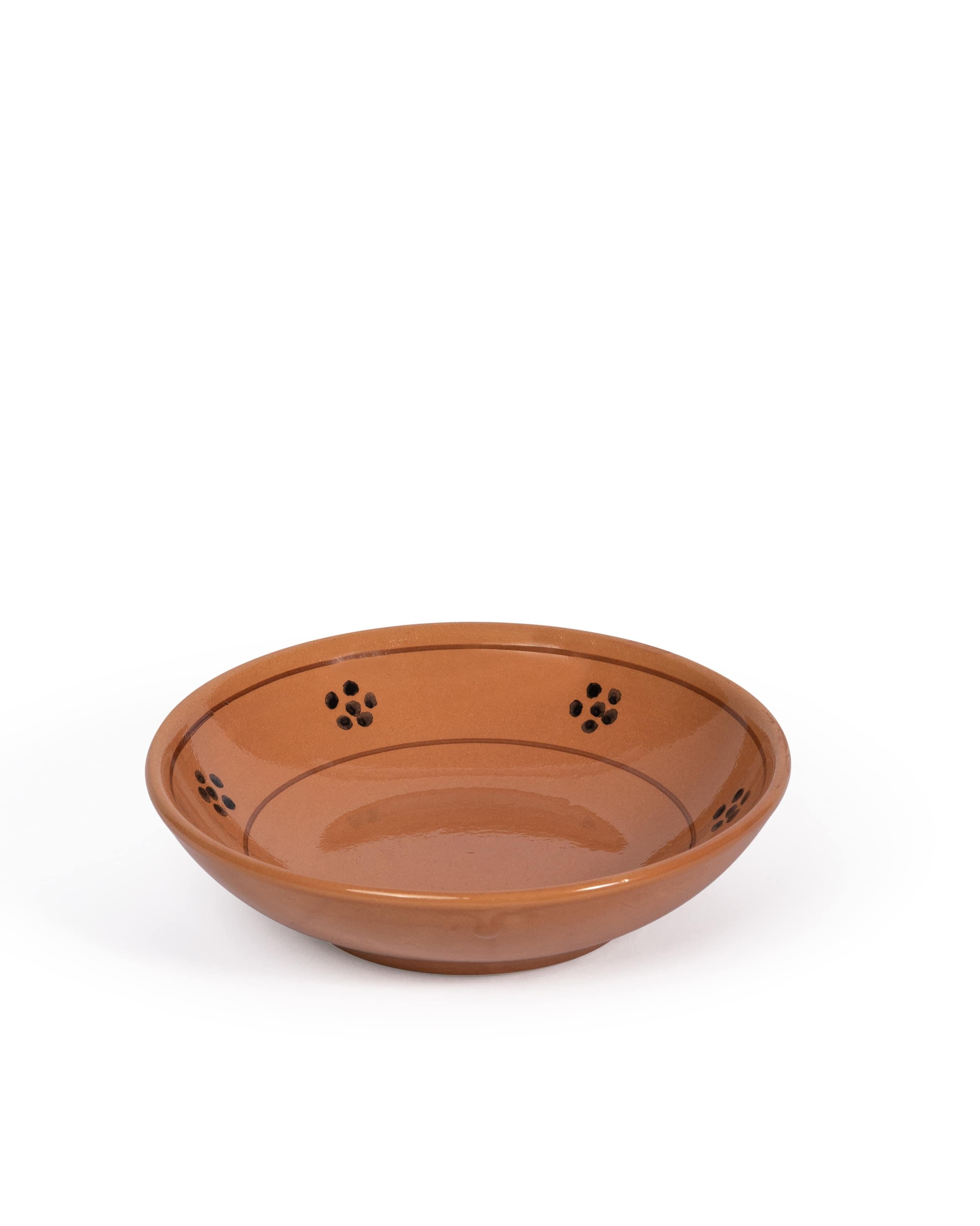 Italiano Ciotola per pasta Fiore in terracotta (set di quattro) in vendita