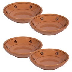 Ciotola per pasta Fiore in terracotta (set di quattro)
