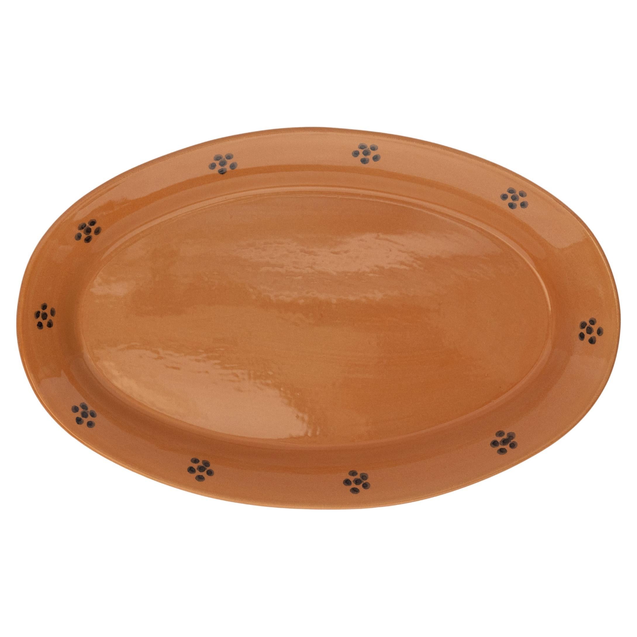 Piatto da portata Fiore in terracotta, Ceramica