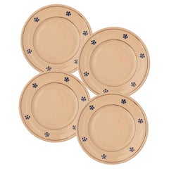 Piatti laterali Fiore in crema (set di quattro)