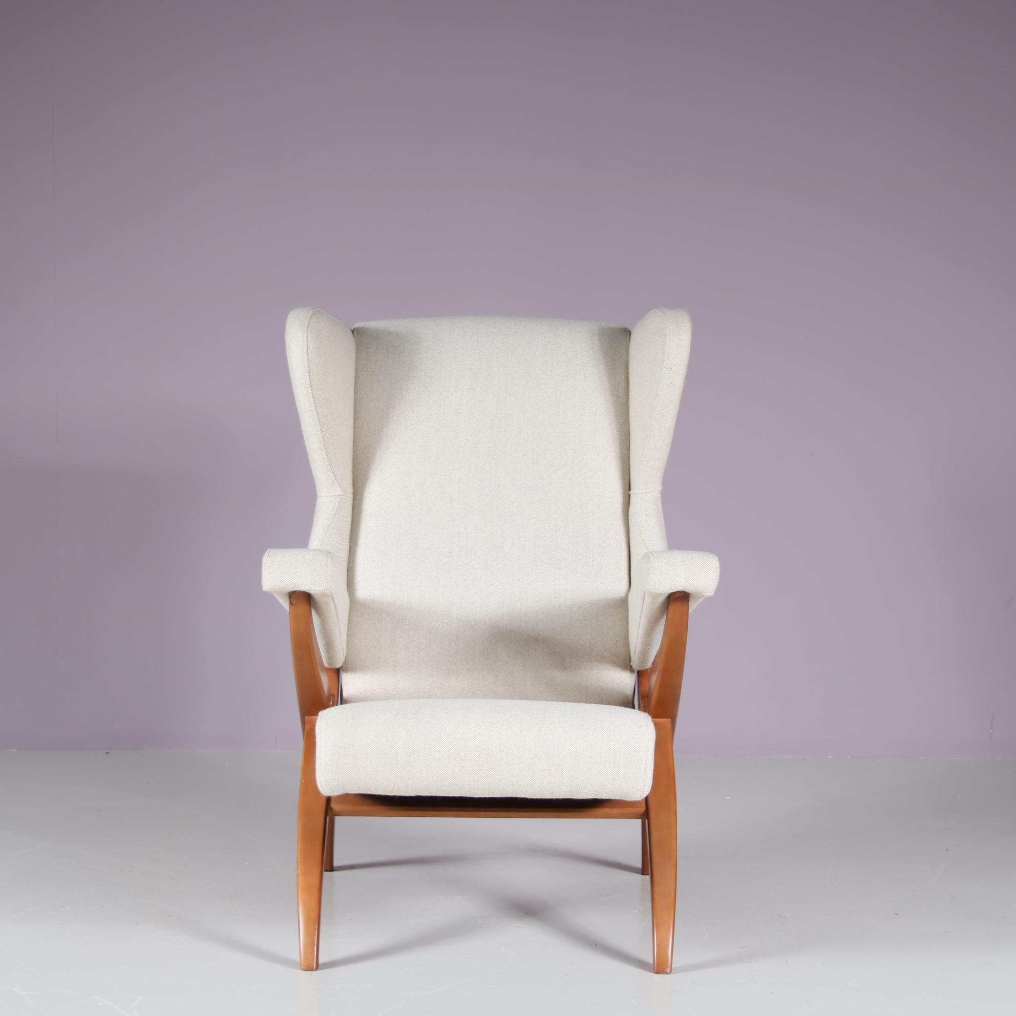 Mid-Century Modern “Fiorenza” Chair by Franco Albini or Arflex, Italy 1970