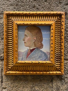 Wife of the Sienese Art Forger Icilio Joni, Portrait by His Son Fiorenzo, 1942