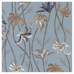 Fiori Azzurro Fiordaliso Wandteppich - Racconti Kollektion