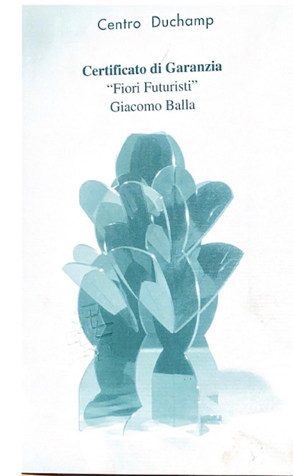 Fiori Futuristi Stahl-Kactus aus Stahl von Giacomo Balla (Italienisch) im Angebot