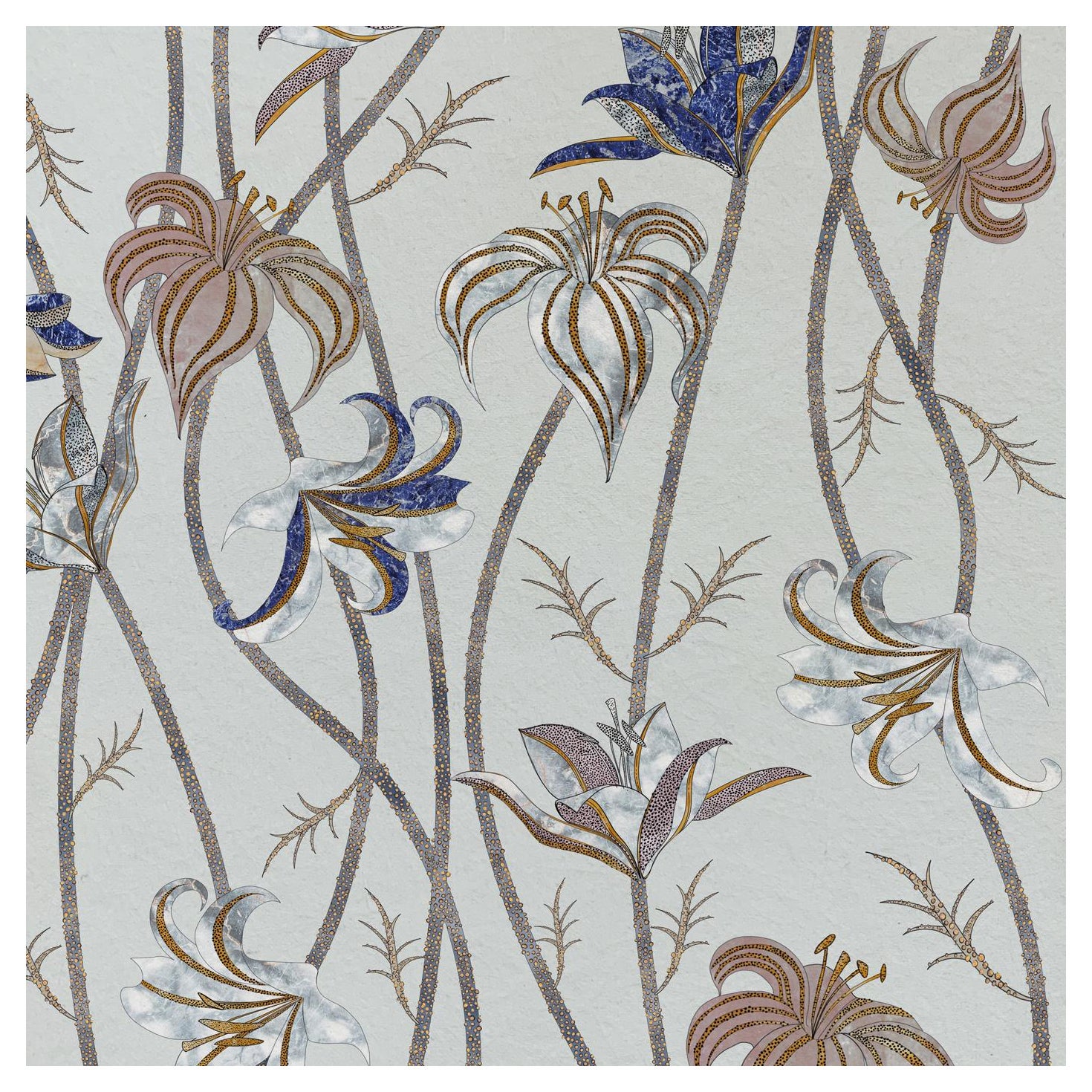 Papier peint Fiori Ghiaccio - Collection Racconti
