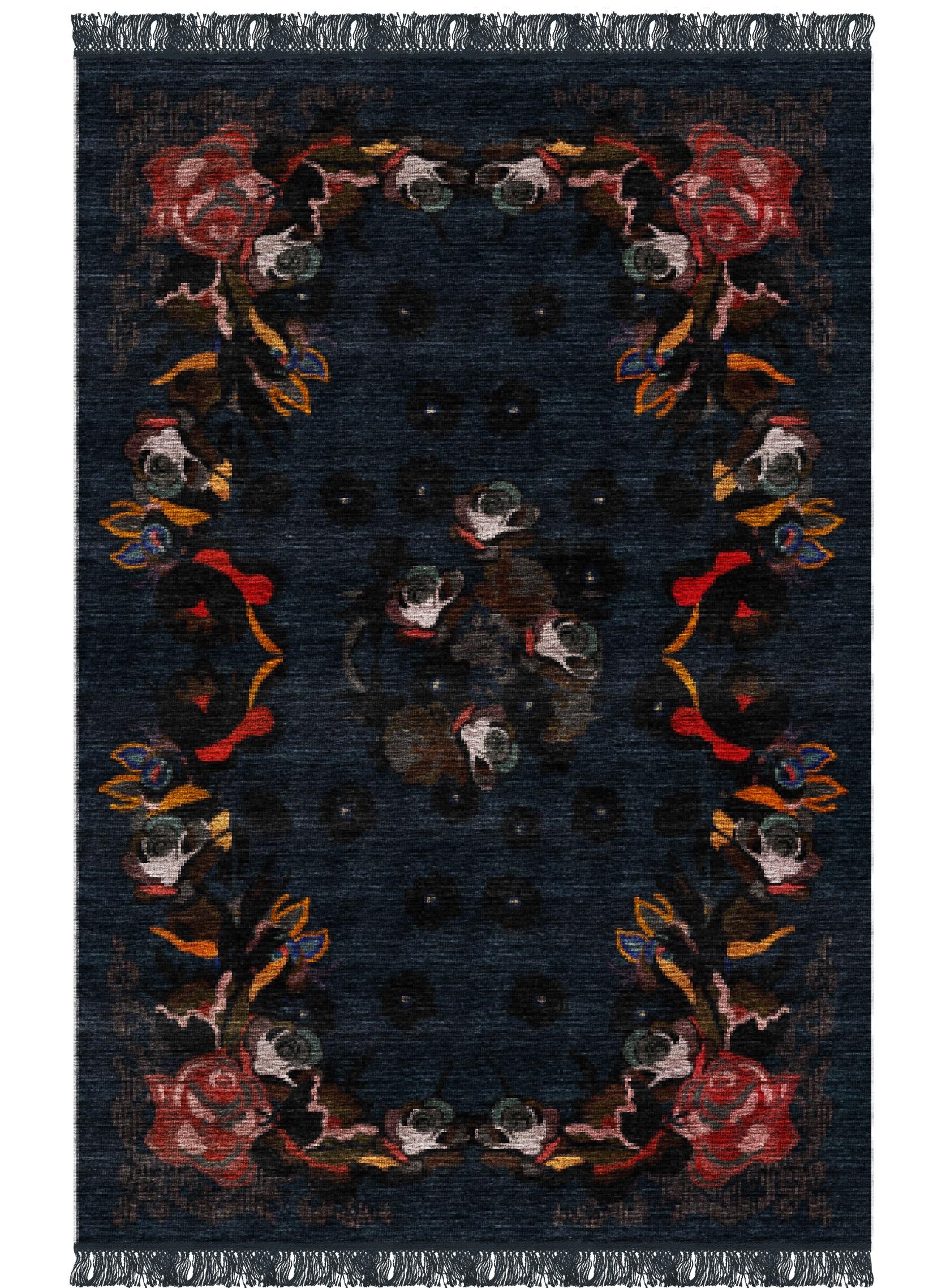 Fiori-Teppich II von Giulio Brambilla
Abmessungen: D 300 x B 200 x H 0,5 cm
MATERIALIEN: NZ-Wolle, Melange-Garn

Eine fesselnde Komposition, inspiriert von georgischer Kunst, ist dieser exquisite Teppich, ein zeitgenössisches Design des Künstlers