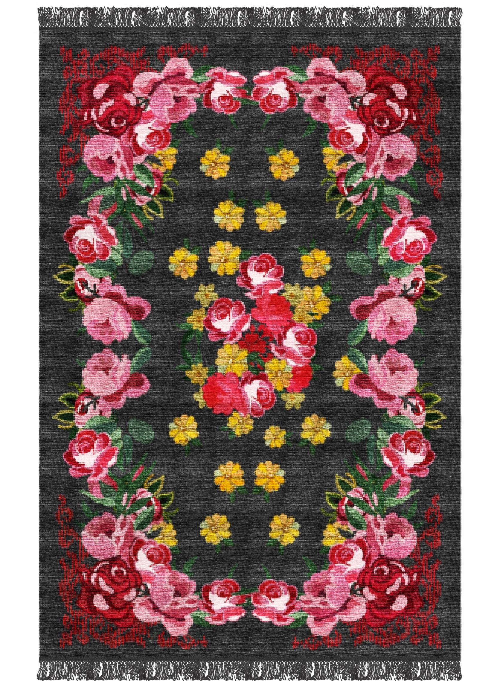 Fiori rug III by Giulio Brambilla.
Dimensions: D 300 x W 200 x H 0.5 cm
Materials: NZ wool, melange yarn.

A captivating composition inspired by Georgian art, this exquisite rug is a contemporary design by artist and architect Giulio Brambilla.