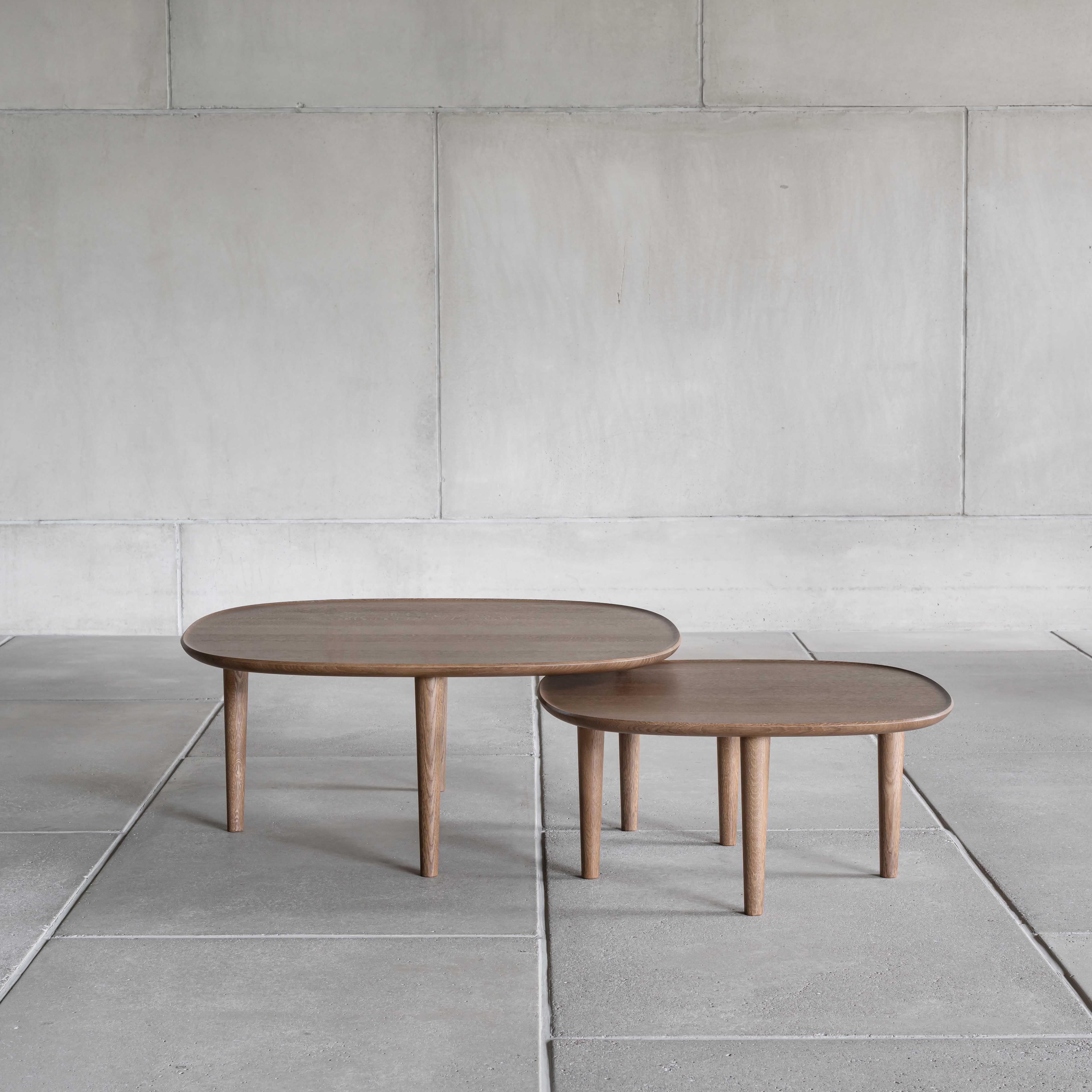 Designed by Poiat Studio’s founders Timo Mikkonen and Antti Rouhunkoski in collaboration with the master cabinet maker and designer Antrei Hartikainen, the Fiori Collection is a set of tables  and a floor sculpture. The designers’ shared idea was to