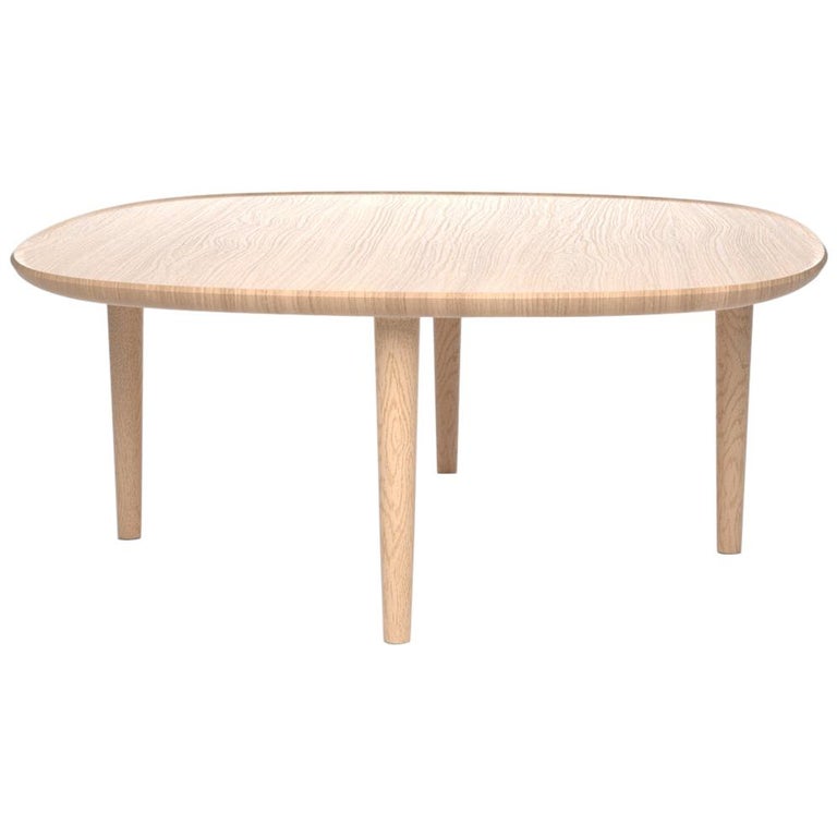 Fiori Table 85 in Oak by Poiat For Sale at 1stDibs