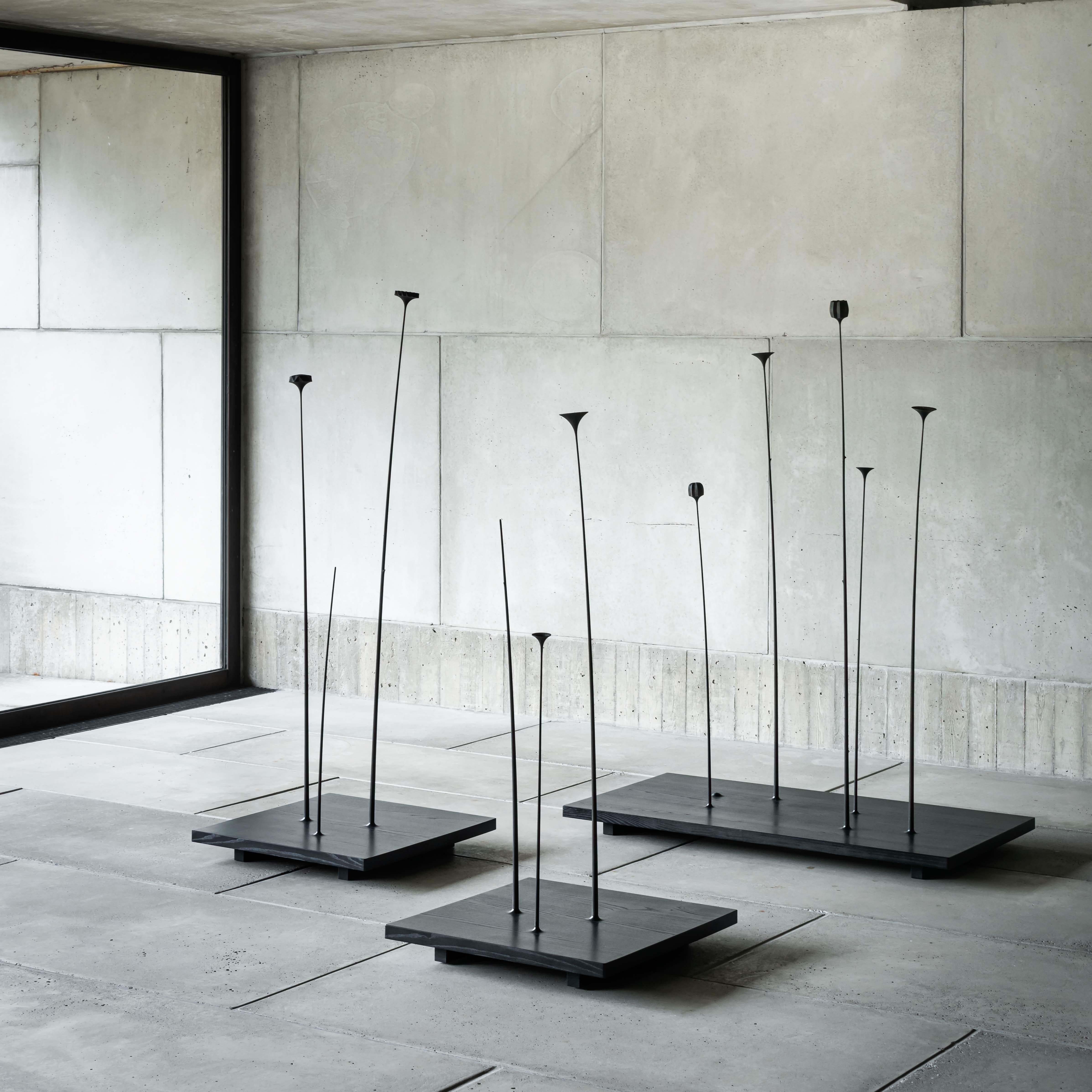 Finnish Fiori, Wooden Floor Sculpture by Antrei Hartikainen 'Small' For Sale