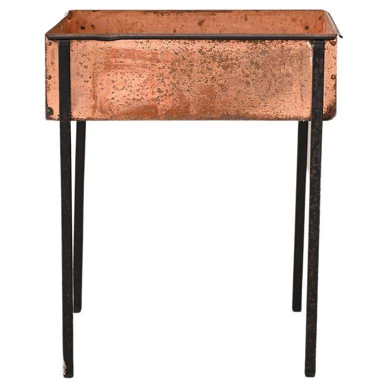 Vintage Metal Clawfoot Planter - Unique Decor Piece