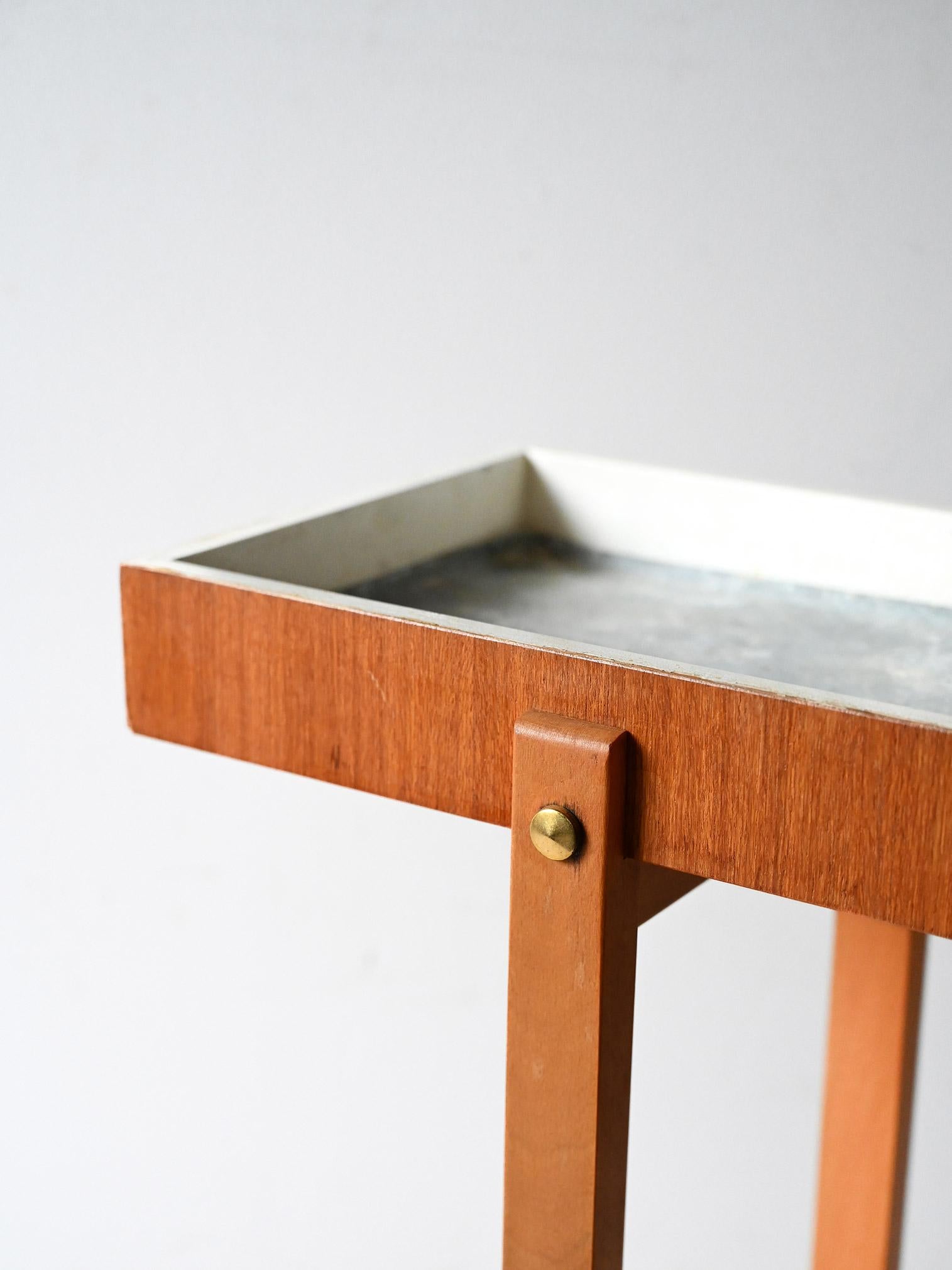 Scandinavian vintage teak planter For Sale 1