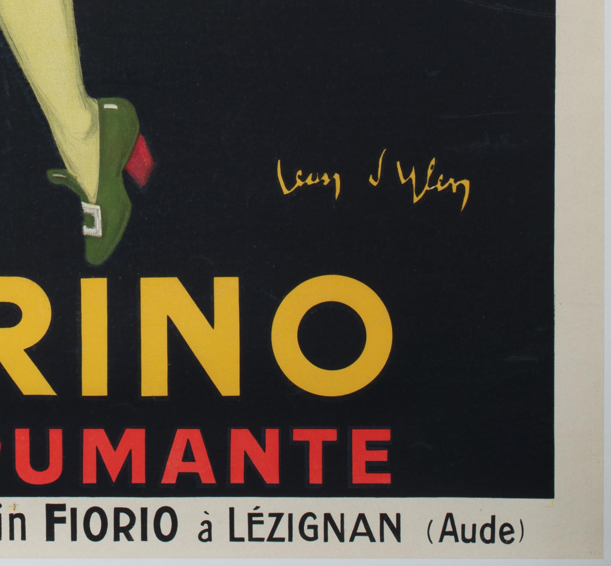 Affiche française FIORINO 1922 French ASTI SPUMANTE Beverage Alcohol, JEAN DYLEN en vente 2
