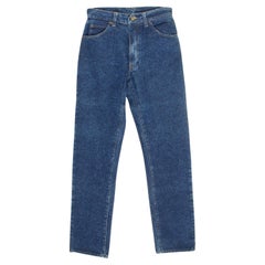 Fiorucci Blue Denim High Waist 5 Pocket Jeans Vintage 90s