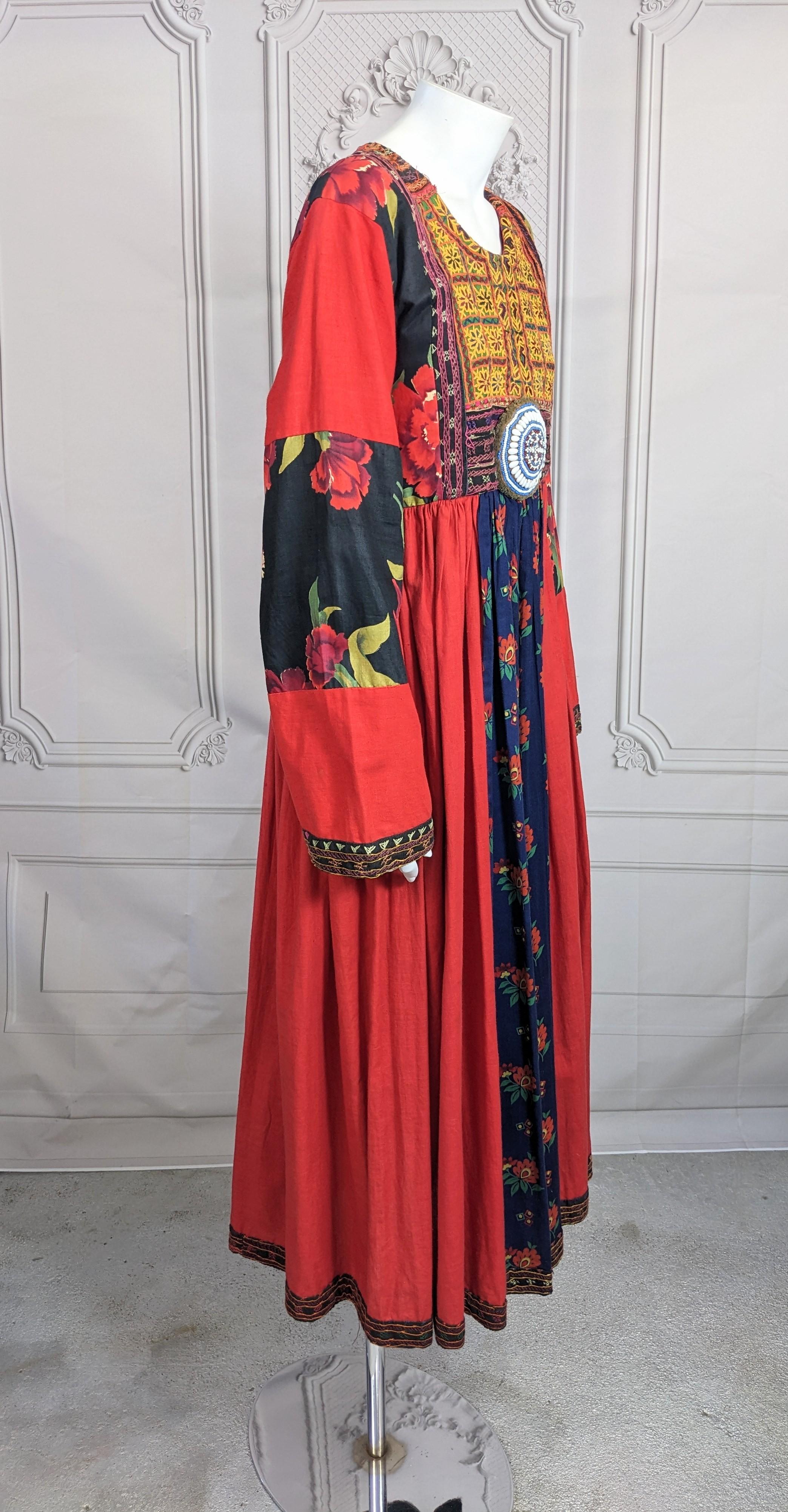 Fiorucci Bohemian Patchwork Maxi  In Good Condition For Sale In New York, NY
