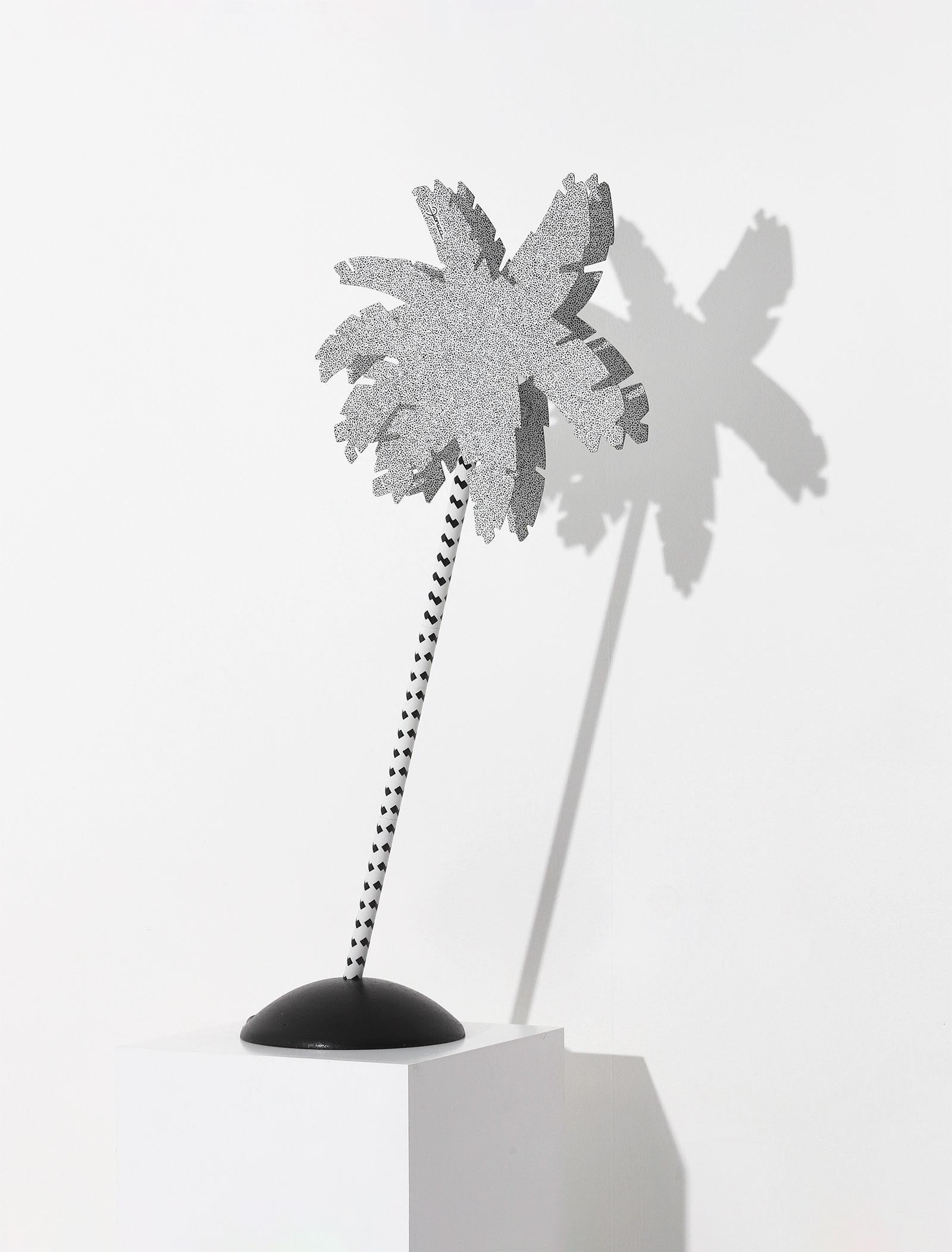 Fashion brand Fiorucci employed the most in-demand Italian architects to design the interiors of the stores, including Ettore Sottsass, Andrea Branzi, and Franco Marabelli. This Palmtree Caribe table lamp is one of the decorative attributes